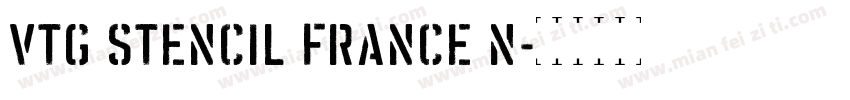 Vtg Stencil France N字体转换